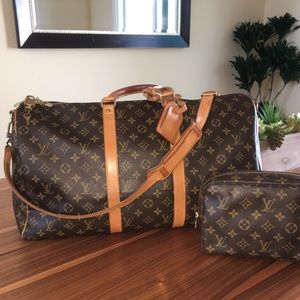💯Authentic Louis Vuitton Keepall Bandouliere 50